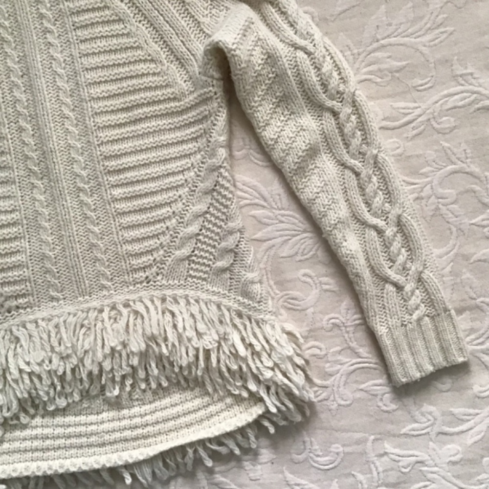 Women’s Banana Republic Cream Cable Knit Sweater - Picture 8 of 8